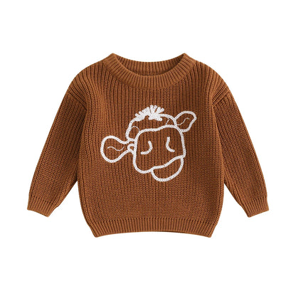 Bovine Buddies Knit Sweater