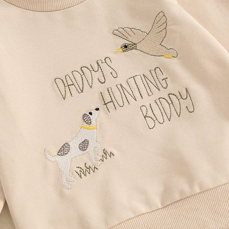 “Daddy’s Hunting Buddy” Two Piece Sweat Set (0-3 Years)