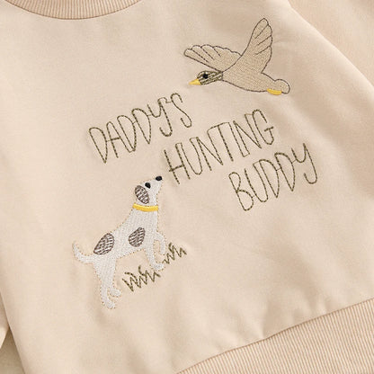 “Daddy’s Hunting Buddy” Two Piece Sweat Set (0-3 Years)