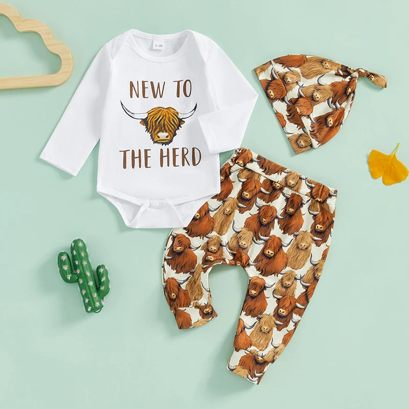 “New To The Herd” Three-Piece Set (0-2 Years)