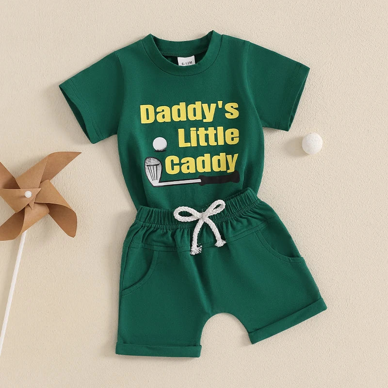 “Daddy’s Little Caddy” Two-Piece Sweat Set (0-3 Years)
