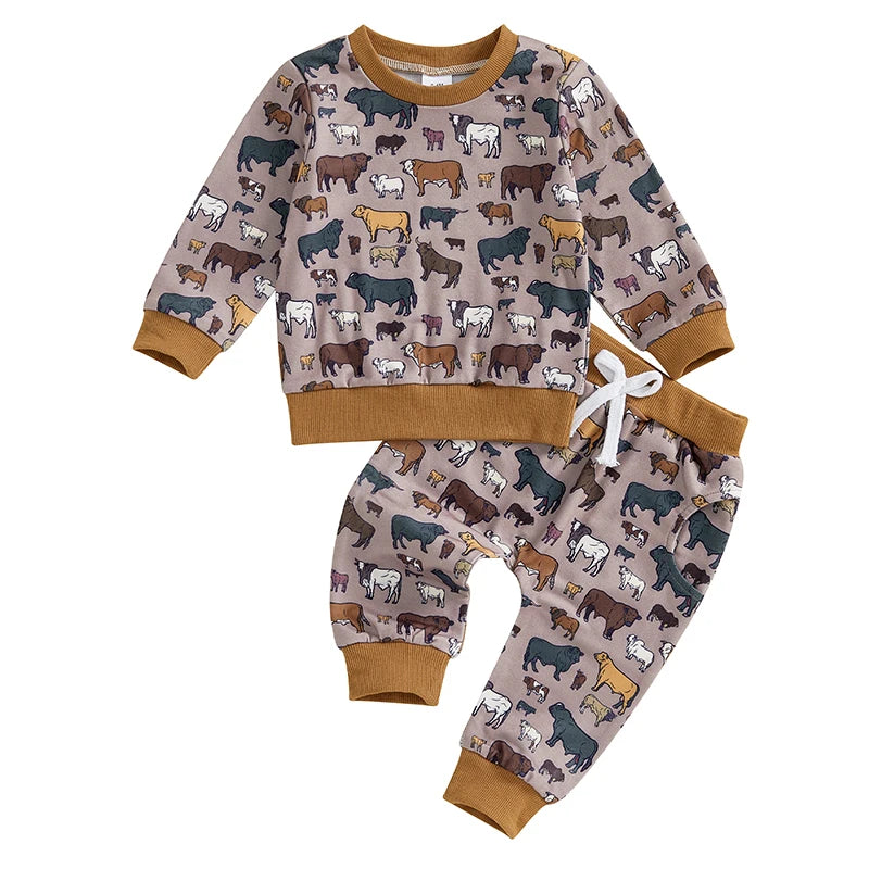 Groovy Grazers Two-Piece Sweat Set (0-3 Years)