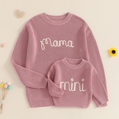 Mama And Mini Knit Sweaters (0-3 Years)