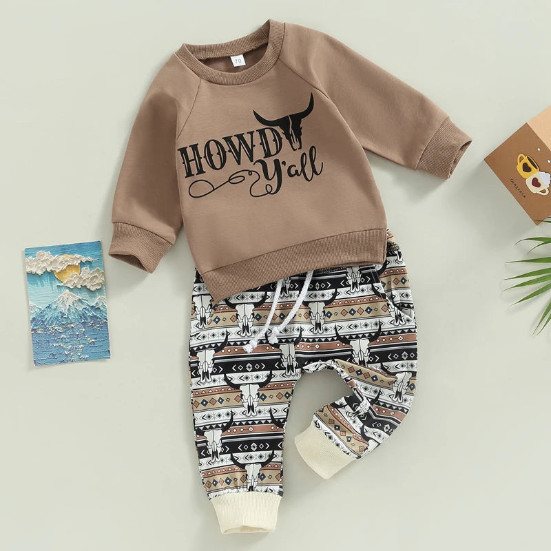 Howdy Rowdy Two-Piece Sweat Set (0-3 Years)