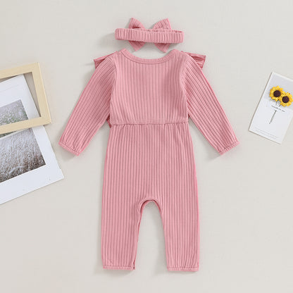 Ruffled Elegance Onesie (0-18 Months)