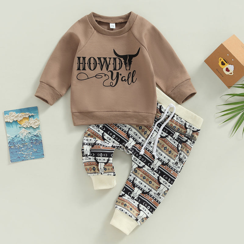 Howdy Rowdy Two-Piece Sweat Set (0-3 Years)