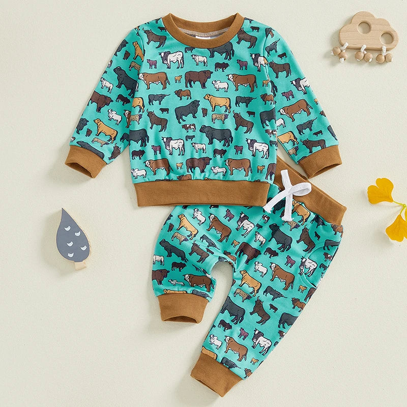 Groovy Grazers Two-Piece Sweat Set (0-3 Years)