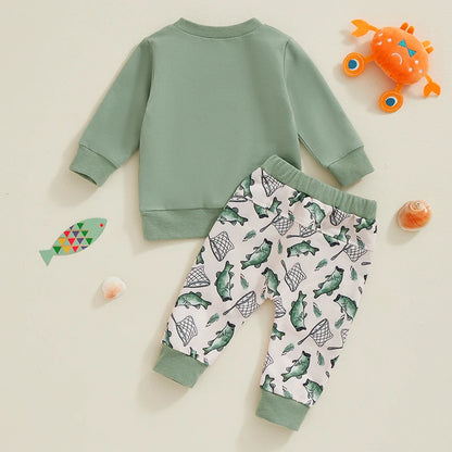 “Daddy’s Fishing Buddy” Two Piece Sweat Set (0-3 Years)