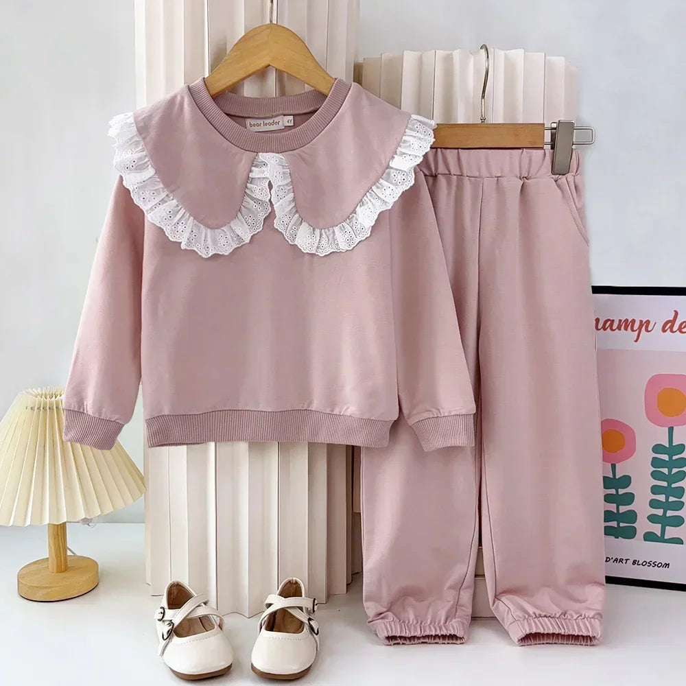 Lovely In Lace Two-Piece Sweat Set (3-7 Years)