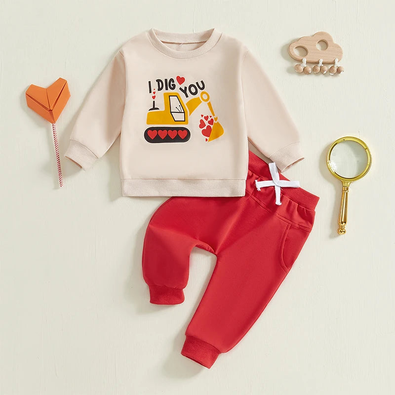 “I Dig You” Two-Piece Sweat Set (1-5 Years)