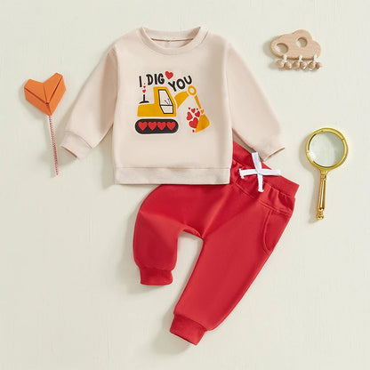 “I Dig You” Two-Piece Sweat Set (1-5 Years)