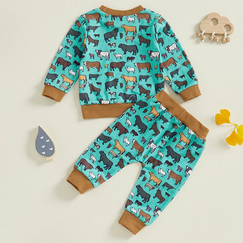 Groovy Grazers Two-Piece Sweat Set (0-3 Years)