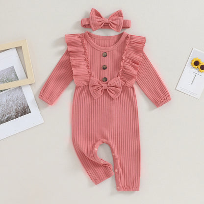 Ruffled Elegance Onesie (0-18 Months)