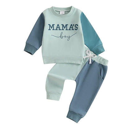 “Mama’s Boy” Two-Piece Sweat Set (0-3 Years)