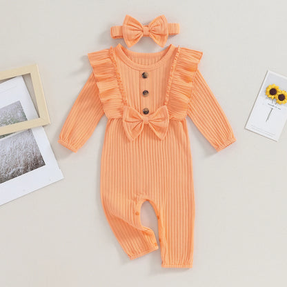 Ruffled Elegance Onesie (0-18 Months)