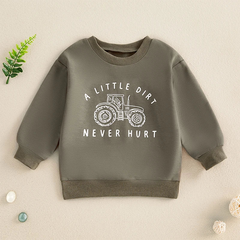 “A Little Dirt Never Hurt” Sweater (1-5 Years)