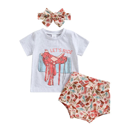 Twilight Cowgirl Three-Piece Set (0-3 Years)