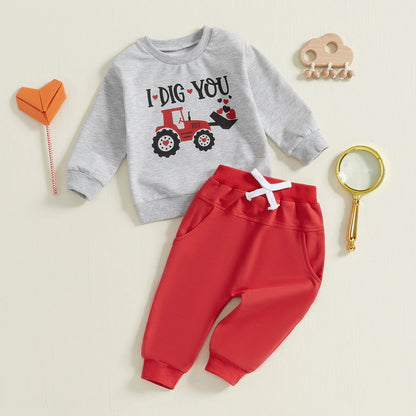 “I Dig You” Two-Piece Sweat Set (1-5 Years)