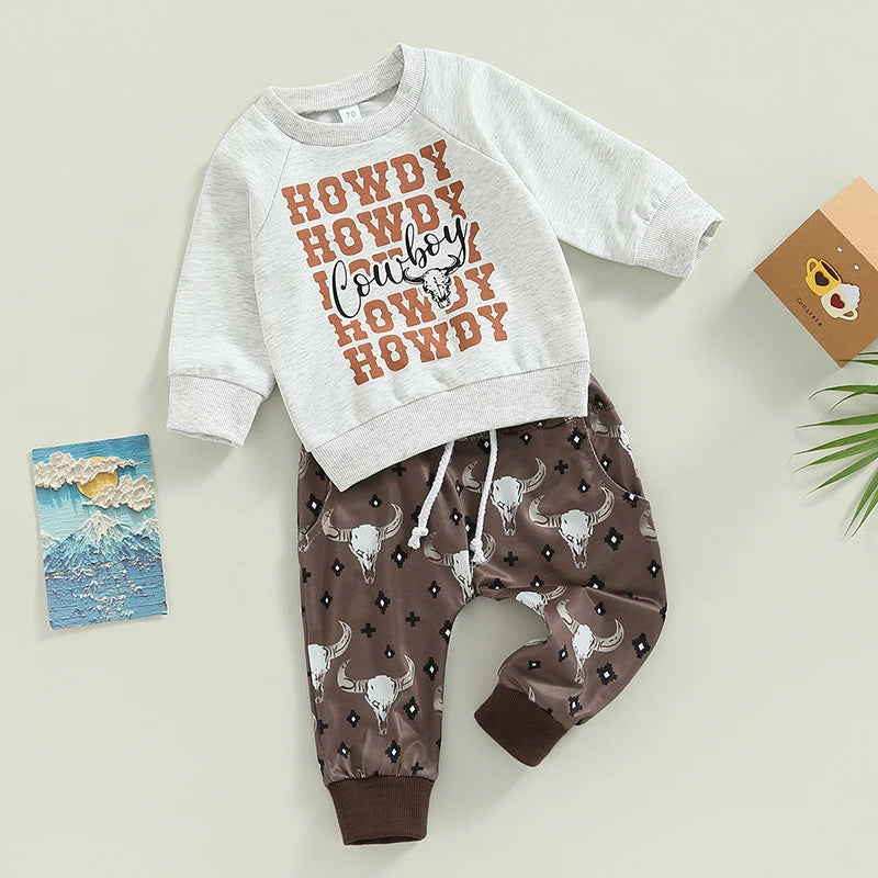 Howdy Rowdy Two-Piece Sweat Set (0-3 Years)