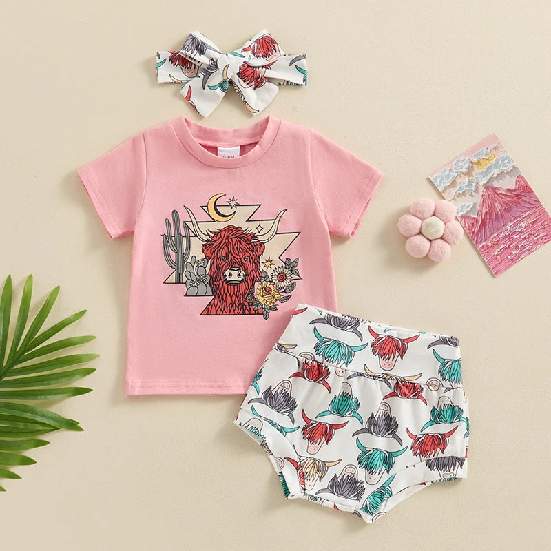 Twilight Cowgirl Three-Piece Set (0-3 Years)