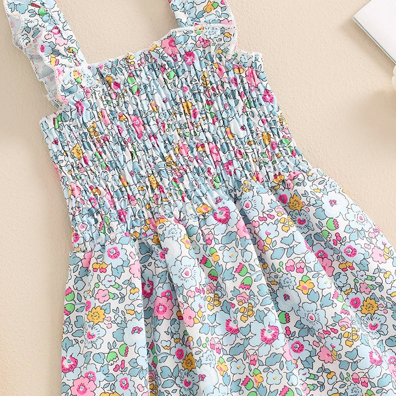 Floral Farm Girl Jumpsuit (1-4 Years)