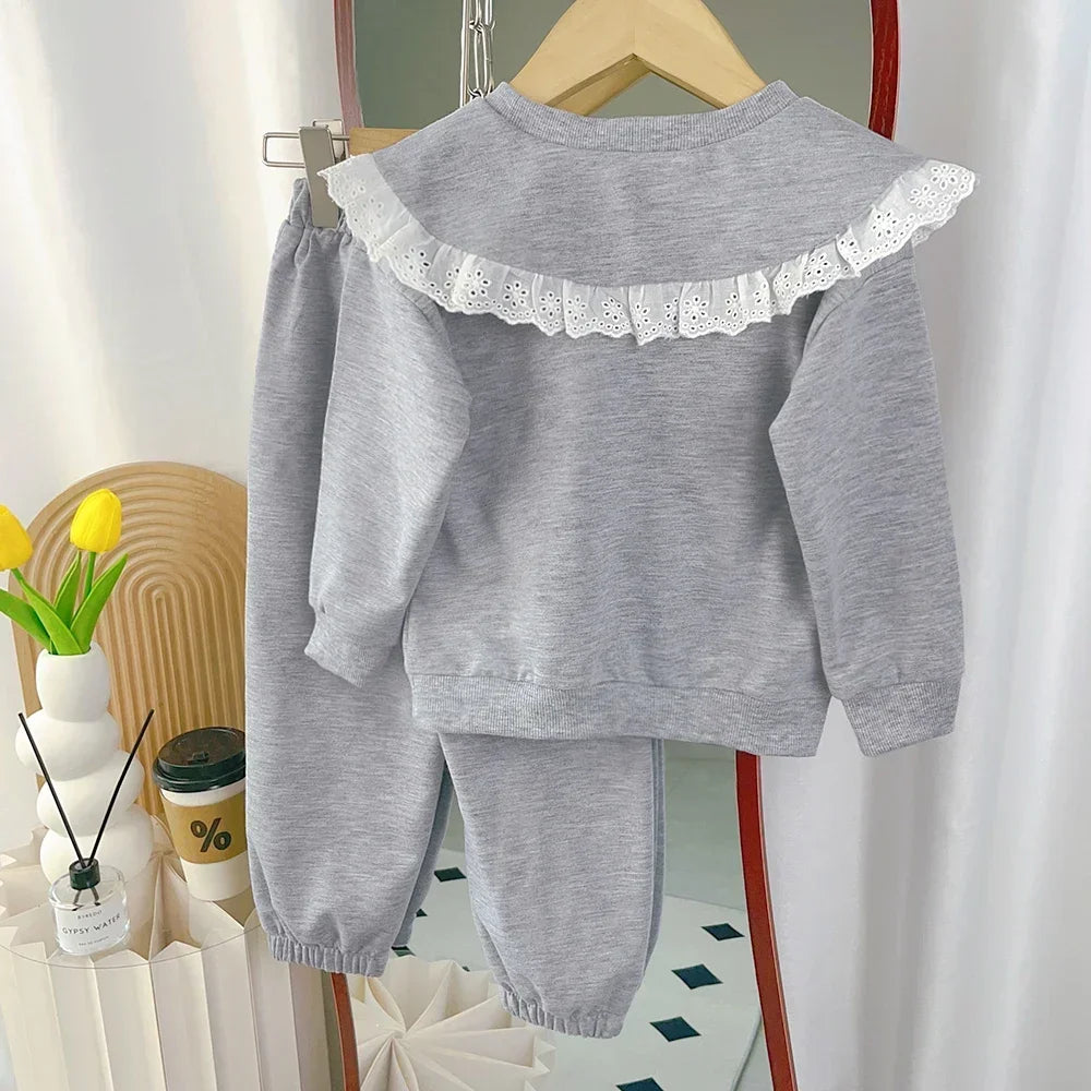 Lovely In Lace Two-Piece Sweat Set (3-7 Years)