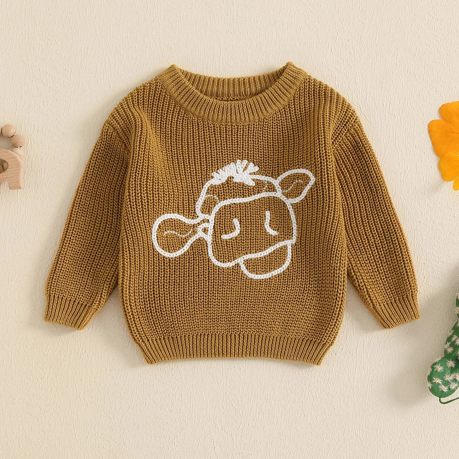 Bovine Buddies Knit Sweater