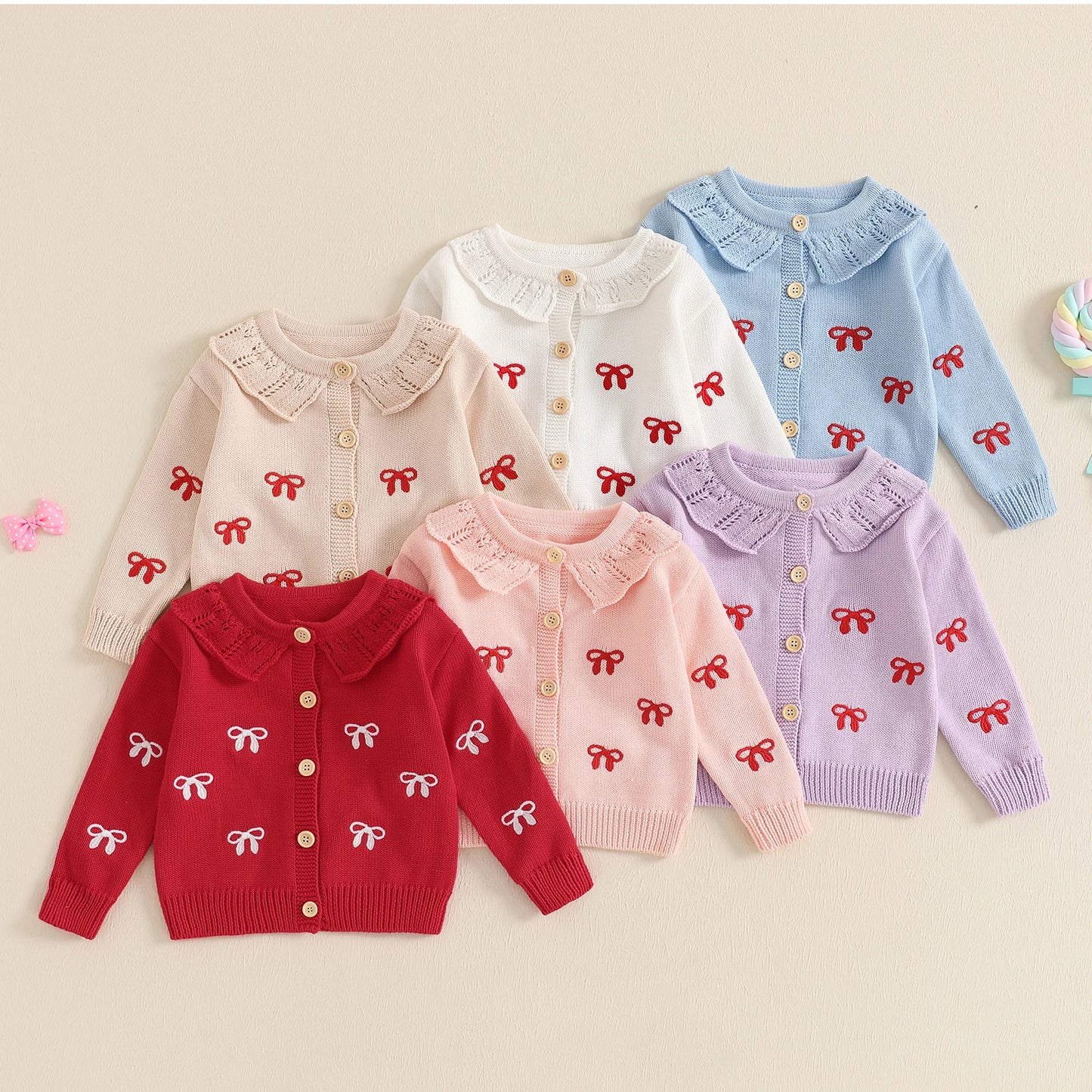 Little Bow Peep Cardigan Sweater (0-4 Years)