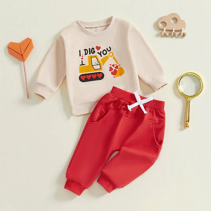 “I Dig You” Two-Piece Sweat Set (1-5 Years)