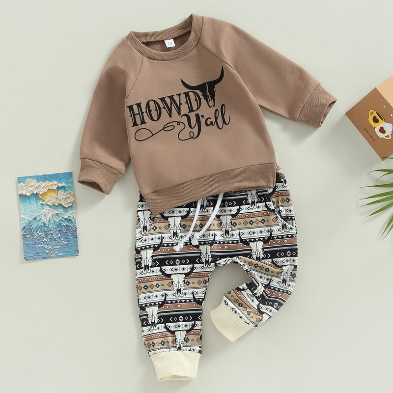 Howdy Rowdy Two-Piece Sweat Set (0-3 Years)