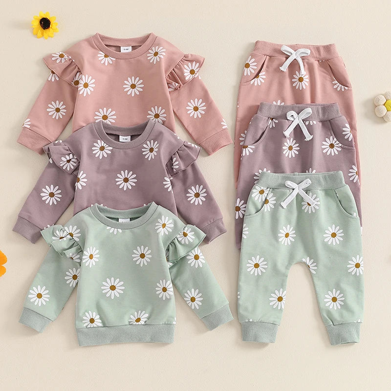 Darling Daisy Two Piece Sweat Set (0-3 Years)