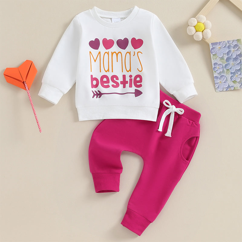 “Mama’s Bestie” Two Piece Sweat Set (0-3 Years)