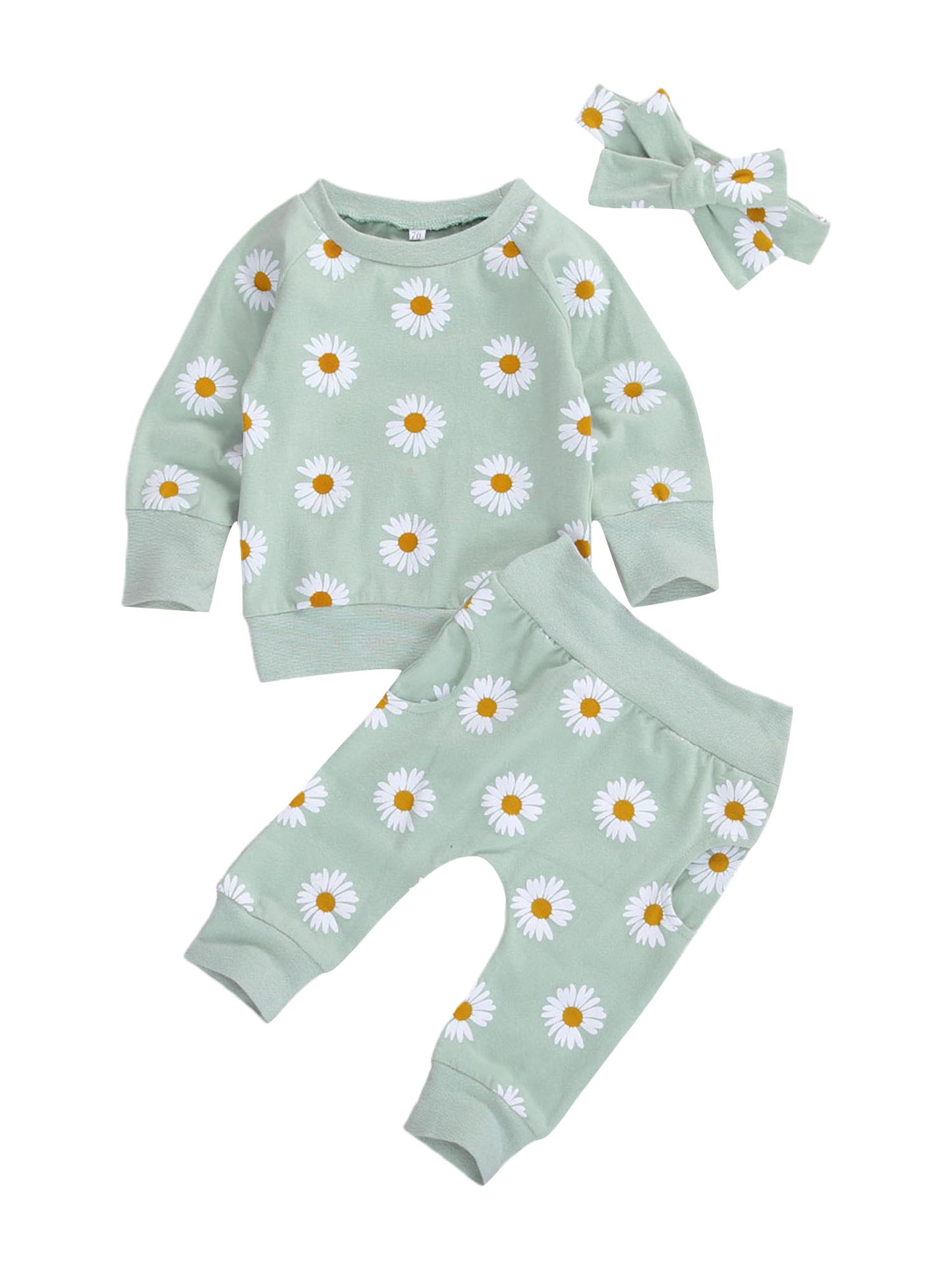 Wildflower Whimsy Three-Piece Sweat Set (0-2 Years)