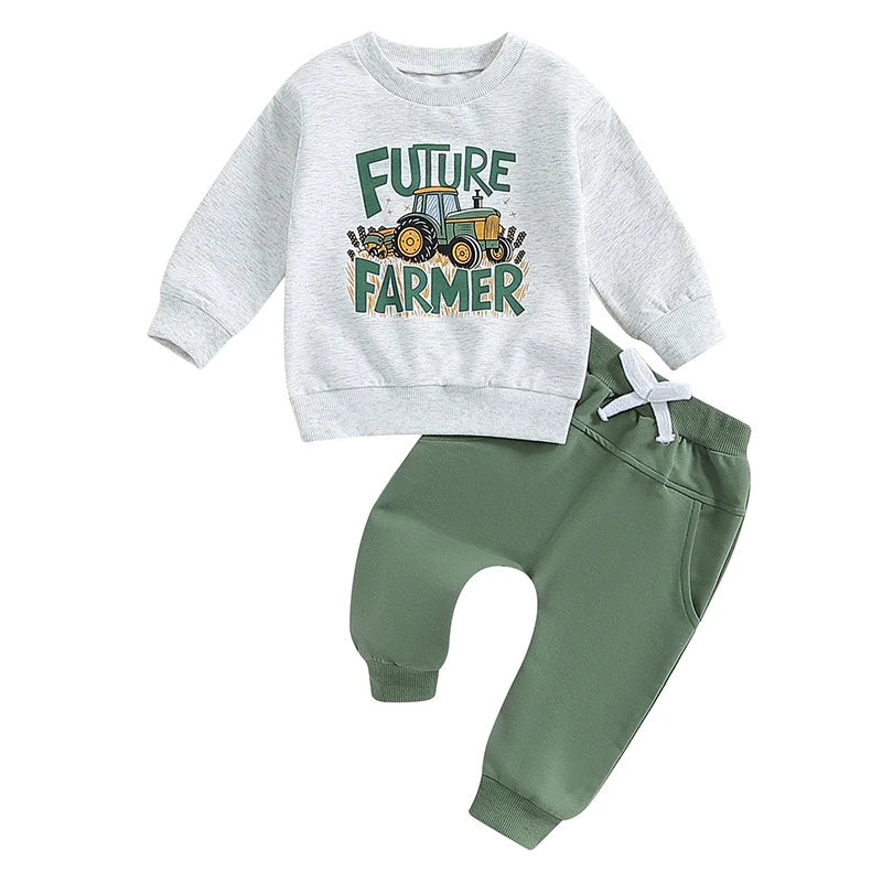 “Future Farmer” Two Piece Sweat Set (0-3 Years)