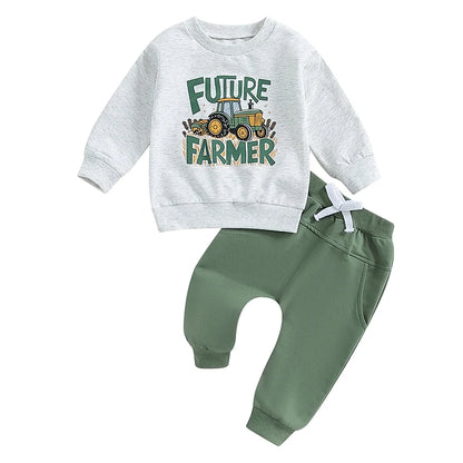 “Future Farmer” Two Piece Sweat Set (0-3 Years)