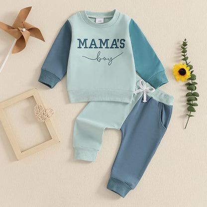 “Mama’s Boy” Two-Piece Sweat Set (0-3 Years)