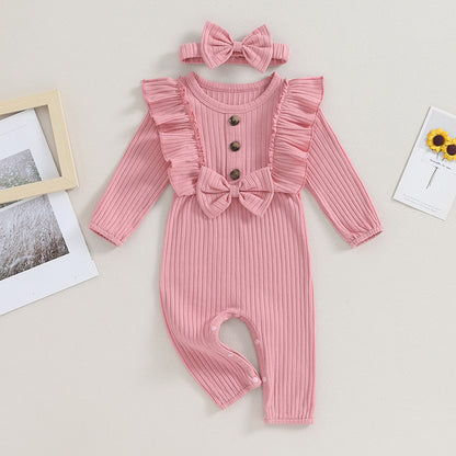 Ruffled Elegance Onesie (0-18 Months)