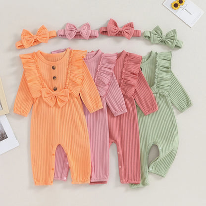 Ruffled Elegance Onesie (0-18 Months)