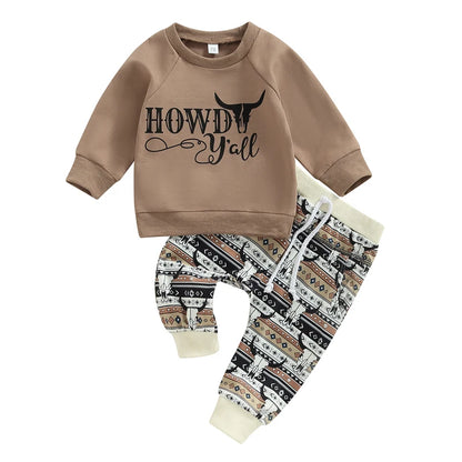 Howdy Rowdy Two-Piece Sweat Set (0-3 Years)