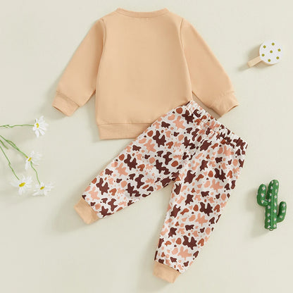 Gentle Bovines Two Piece Sweat Set (0-3 Years)