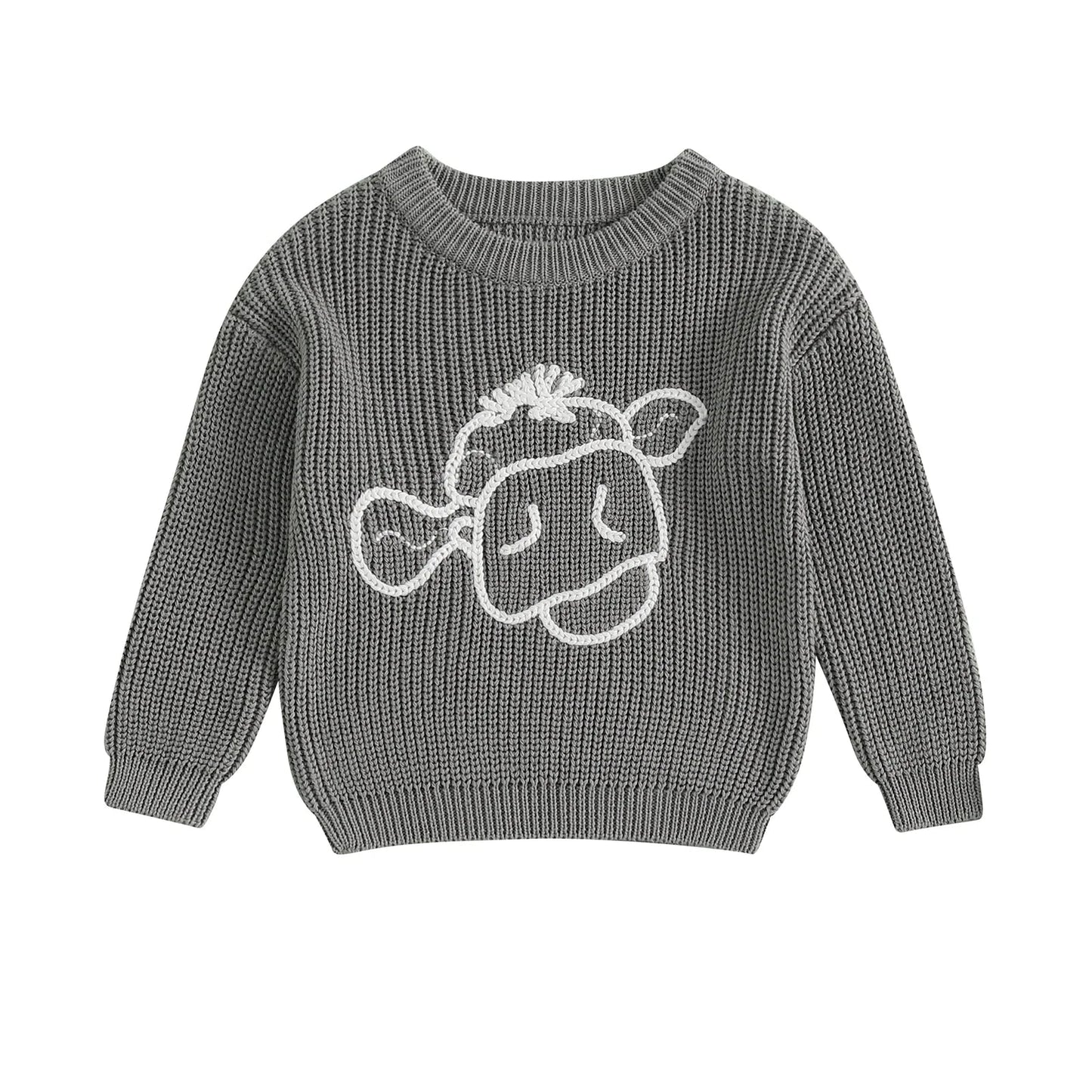 Bovine Buddies Knit Sweater