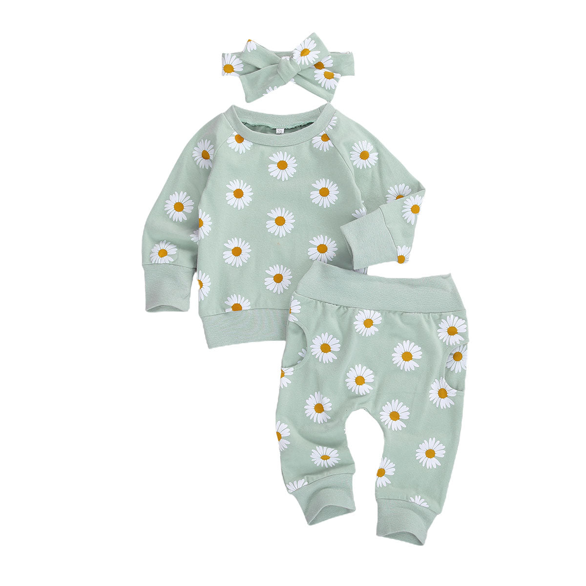 Wildflower Whimsy Three-Piece Sweat Set (0-2 Years)