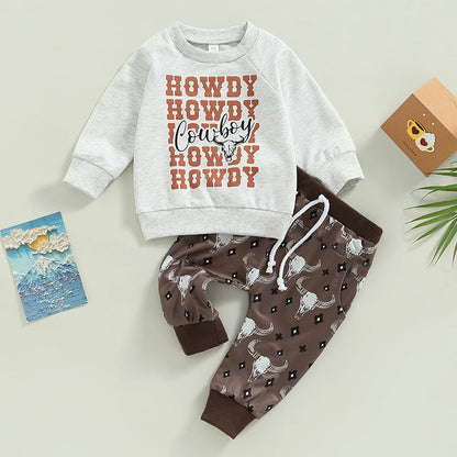 Howdy Rowdy Two-Piece Sweat Set (0-3 Years)